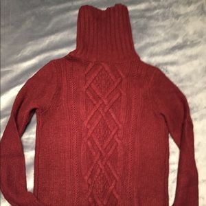 J Crew Cable Knit Turtleneck Sweater